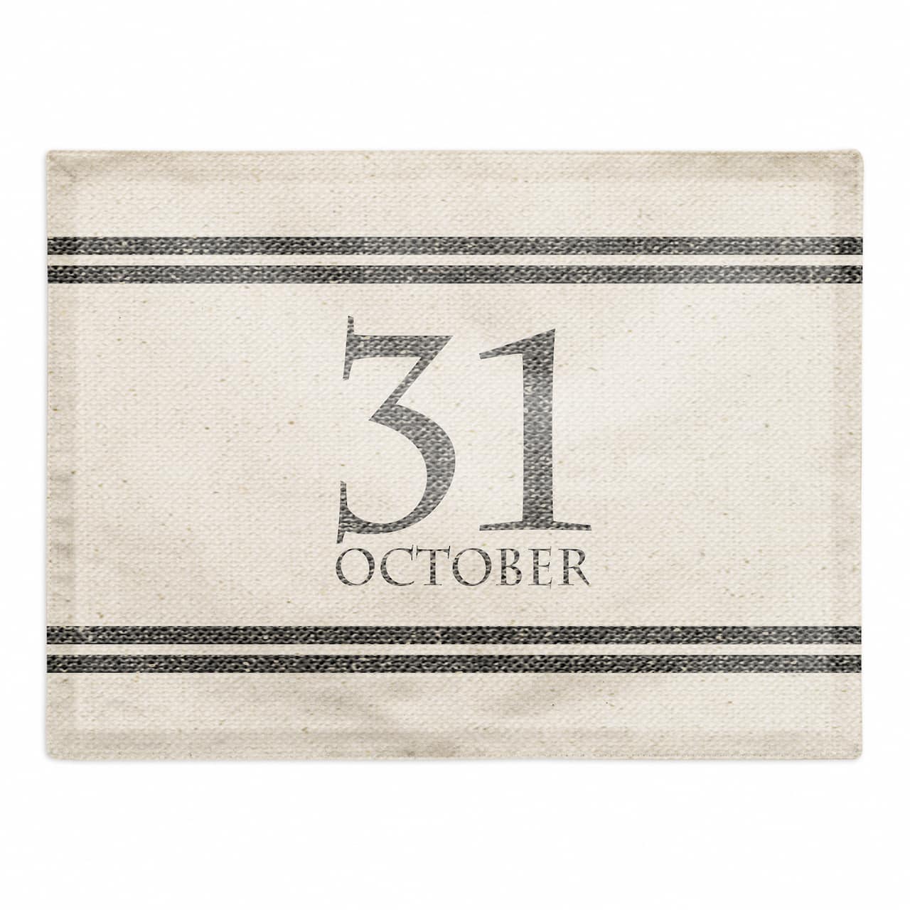 October Linen Stripes Polyester Twill Placemat